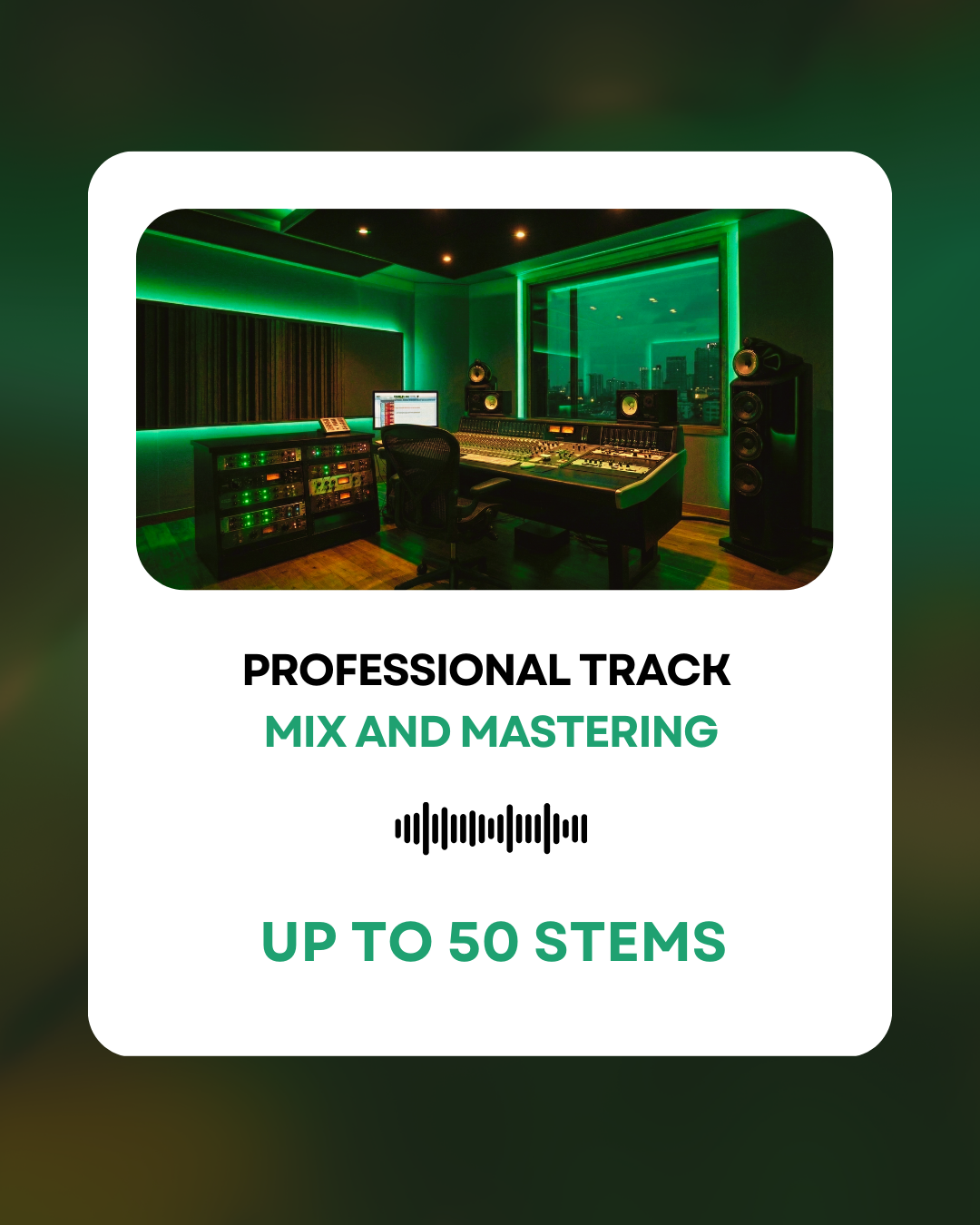 Full Mixing & Mastering (up to 50 audio Stems)