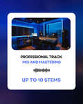 Stem mixing and mastering services for up to 10 audio stems to be professionally mixed and mastered.